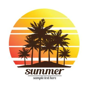 Summer vacation Illustrazione stock