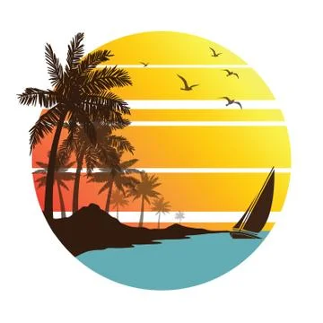 Summer vacation Stock Illustration