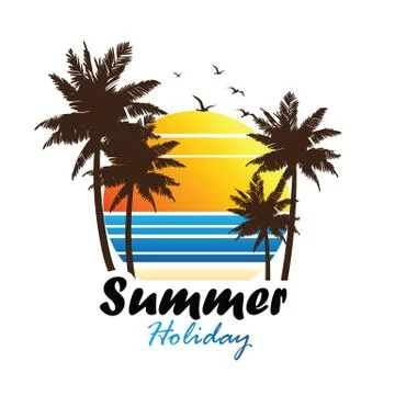 Summer vacation Stock Illustration