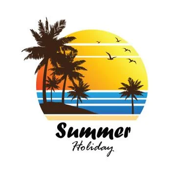 Summer vacation Stock Illustration