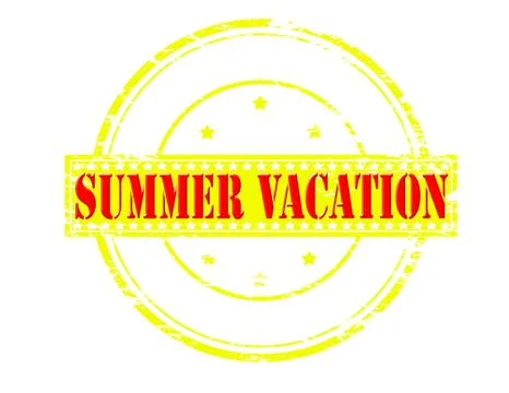 Summer vacation Illustrazione stock