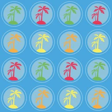 Summer vacation pattern Stock Illustration