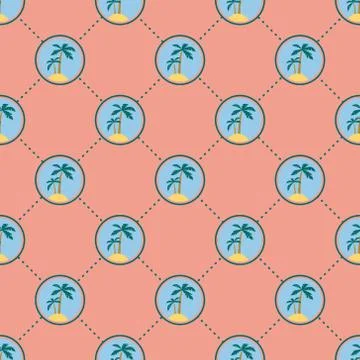 Summer vacation pattern Stock Illustration