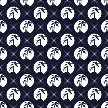 Summer vacation pattern Stock Illustration