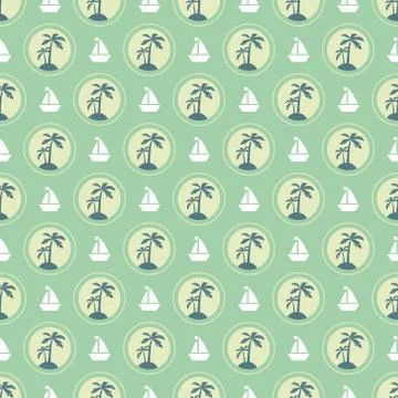 Summer vacation pattern Stock Illustration