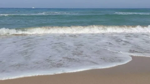 Summer vacation on a sandy beach Stock Footage 264660337