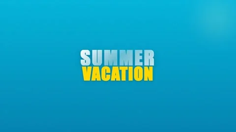Summer Vacation Typography Vidéo 334946130