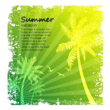 Summer vacation vector Stock Illustration