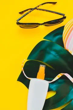 Summer vacations creative flat lay concept Foto stock