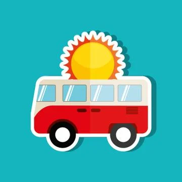 Summer vacations design Stockillustratie