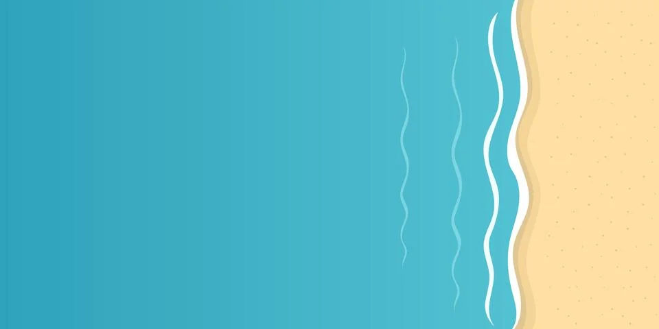 Summer vector background with beach for banners, cards, flyers, social medi.. Stock Illustration