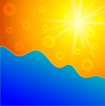 Summer vector background holiday Stock Illustration
