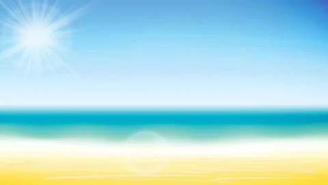 Summer vector background. Summer vector illustration. Stock Illustration