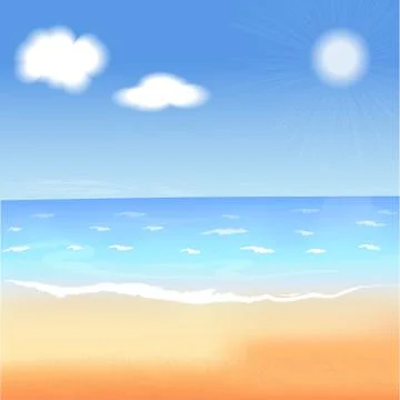 Summer vector illustration Stock Illustration