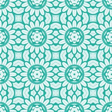 Summer vector seamless pattern. Beautiful green ornament Stock Illustration