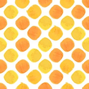 Summer Vector Watercolor Seamless Pattern Stock Illustration