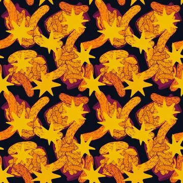 Summer vegetable seamless cucumber pattern for wrapping paper and fabrics Stock Illustration