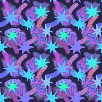 Summer vegetable seamless cucumber pattern for wrapping paper and fabrics Illustrazione stock