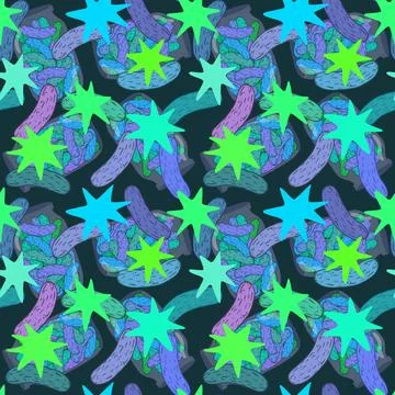 Summer vegetable seamless cucumber pattern for wrapping paper and fabrics Stock Illustration