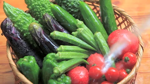 Summer Vegetables Stock Footage 327554624