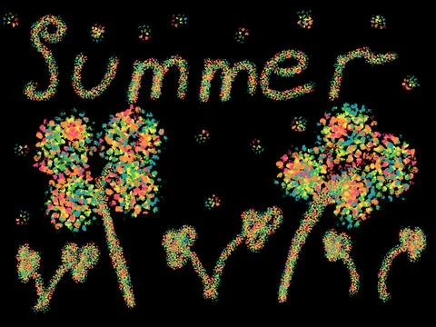 Summer Vibes - Editable Text Effect, Cartoon Yellow And Blue Color Text Style Illustrazione stock