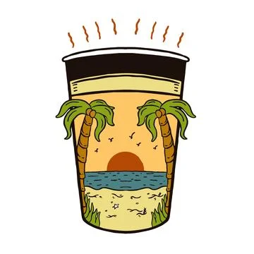 SUMMER VIBES Stock Illustration