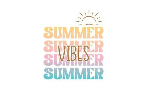 Summer Vibes Stock Illustration