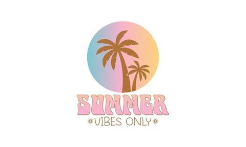 Summer Vibes Only Stock Illustration