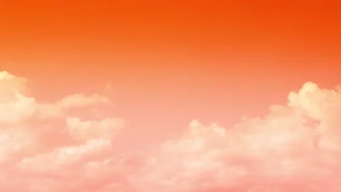 Summer vibrant dramatic orange golden sky time lapse. Stock-Footage 199330457