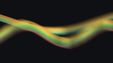 Summer vibrant liquid waves Stock Illustration