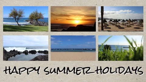 Summer video postcard Stock Footage 120405095