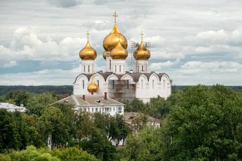 Summer view of the Assumption Cathedral Stock Photos