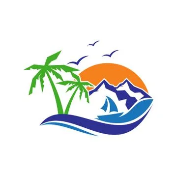 Summer view Stock Illustration