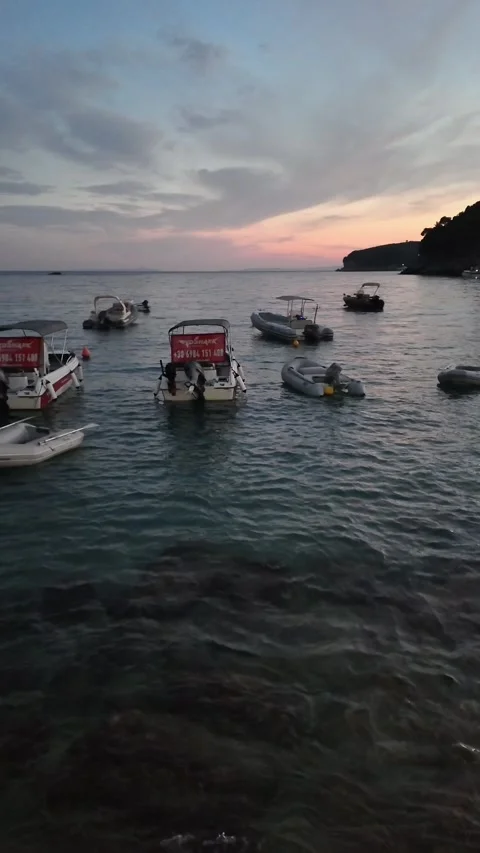 Summer view of Town of Parga, Epirus, Greece Stock Footage 326877854