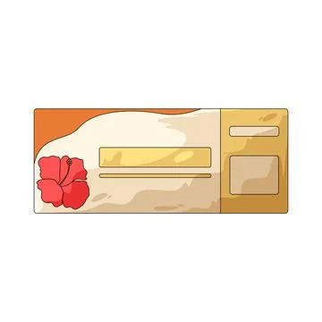 Summer voucher illustration Stock Illustration
