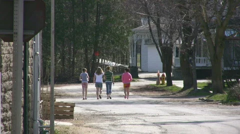 Summer Walk Stock Footage