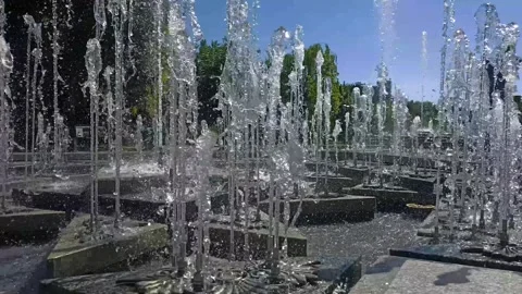 Summer water background, water drops, water reflection Stock Footage 339317800