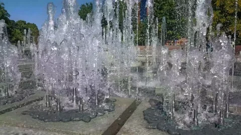 Summer water background, water drops, water reflection Stock Footage 339317914