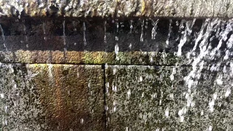 Summer water background, water drops, water reflection Stock Footage 339317968
