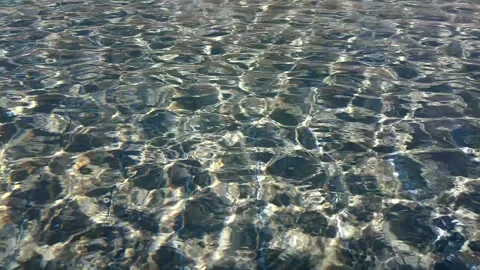 Summer water background, water drops, water reflection Stock Footage 339317976