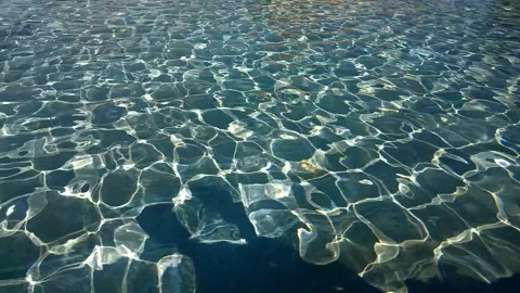 Summer water background, water drops, water reflection Stock Footage 339318033