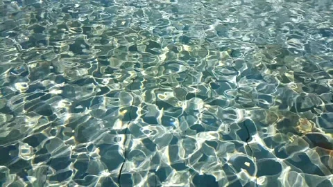 Summer water background, water drops, water reflection Stock Footage 339318042