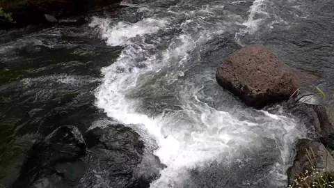 Summer water background, water drops, water reflection, waterfall in the nature Stock Footage 340503154