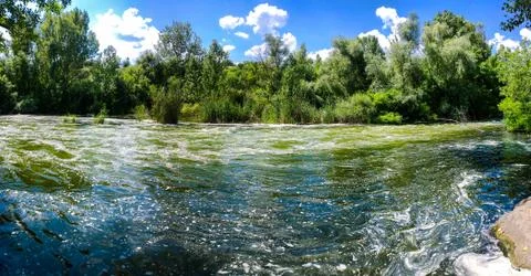 Summer water flow Stock Photos