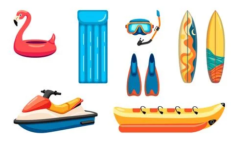 Summer Water Fun Stock Illustration