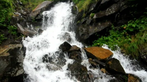 Summer waterfall Stock Footage 861427