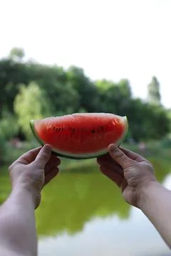 Summer watermelon 3 Stock Photos