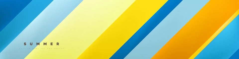 Summer web banner template with abstract background tropical beach vibes Stock Illustration