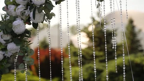 Summer wedding decorations Stock Footage 314341900