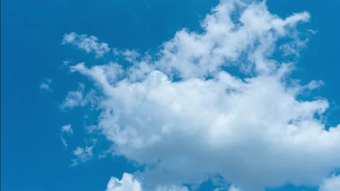 Summer white Clouds Timelapse on Blue Sky Video stock 192400734